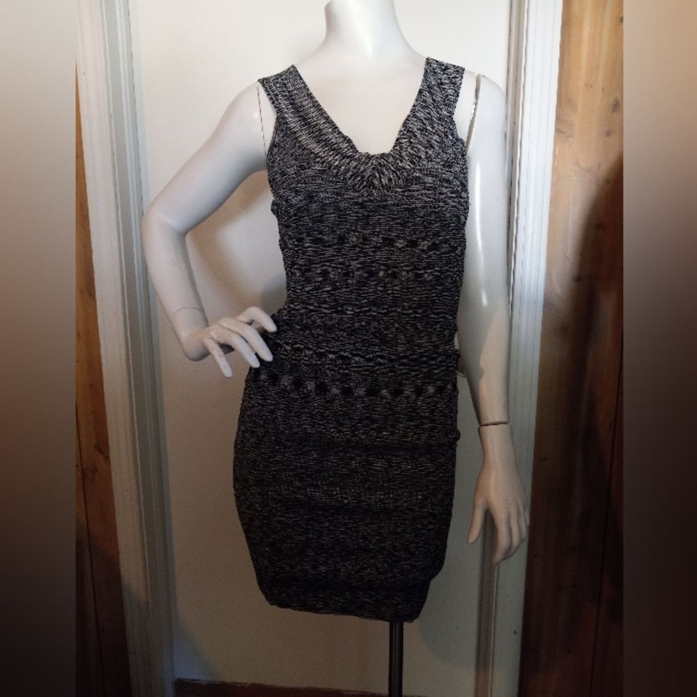La Cite Gray Bodycon Sleeveless Dress Size M